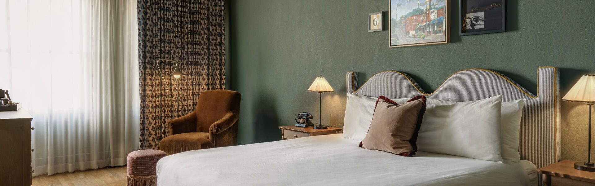 Booking a guest room directly on The MarQueen Hotel website in Queen Anne, Seattle.